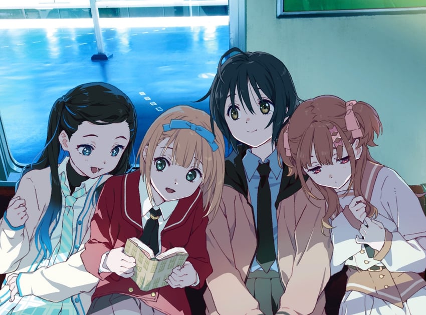 takigawa miu, saito nicole, sera honoka, and nishiura sora (22/7) drawn by horiguchi_yukiko