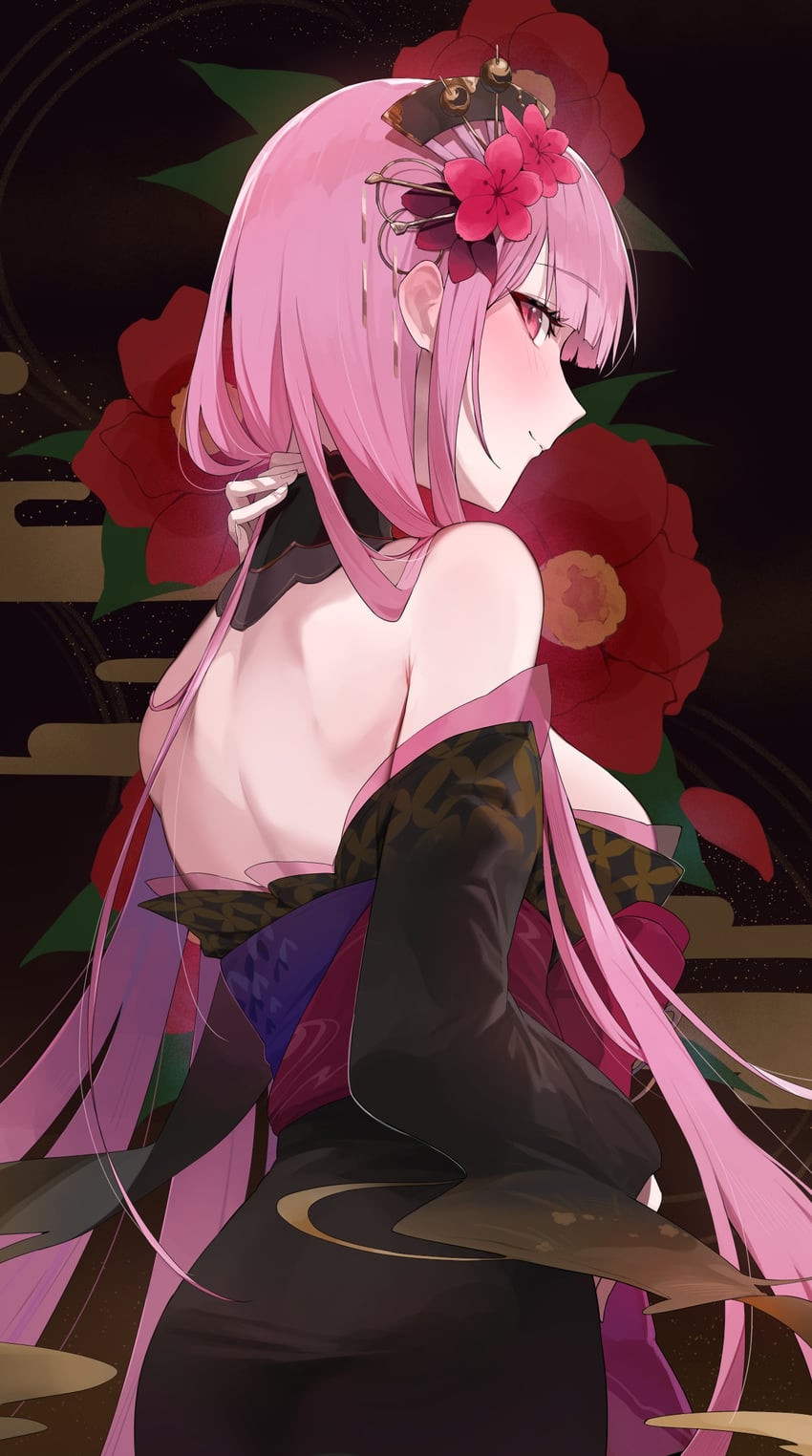 mori calliope (hololive and 1 more) drawn by uohara_shinji