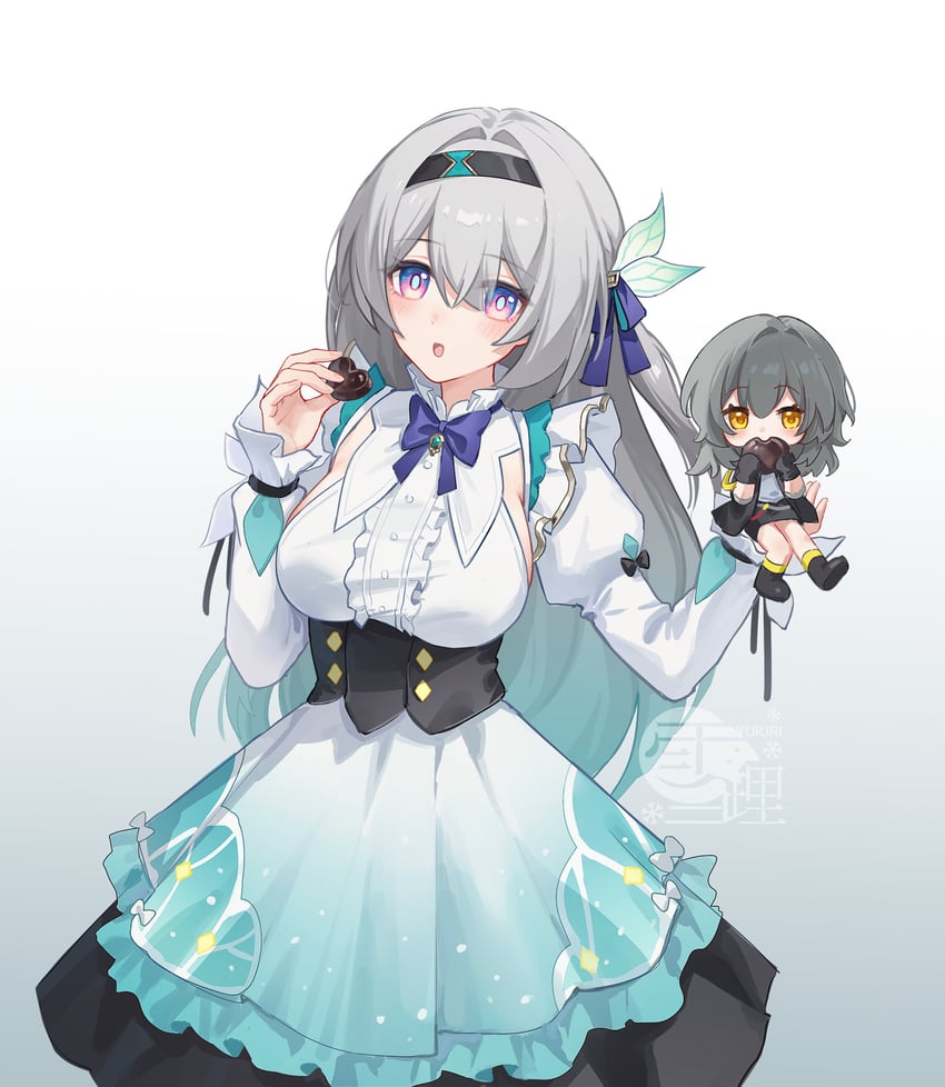 trailblazer, firefly, and stelle (honkai and 1 more) drawn by yukiri_(l_ii)