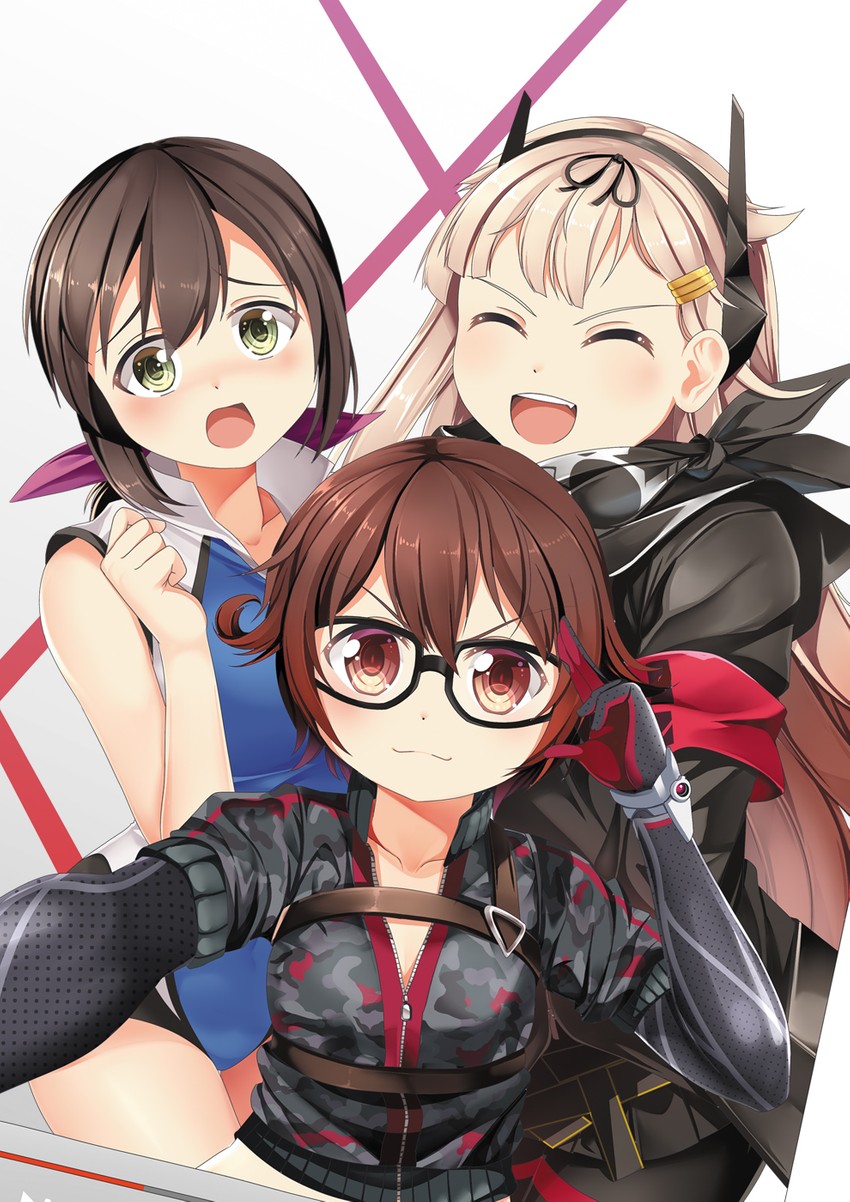 yuudachi, fubuki, yuudachi kai ni, mutsuki, m4 sopmod ii, and 2 more (kantai collection and 3 more) drawn by yasume_yukito