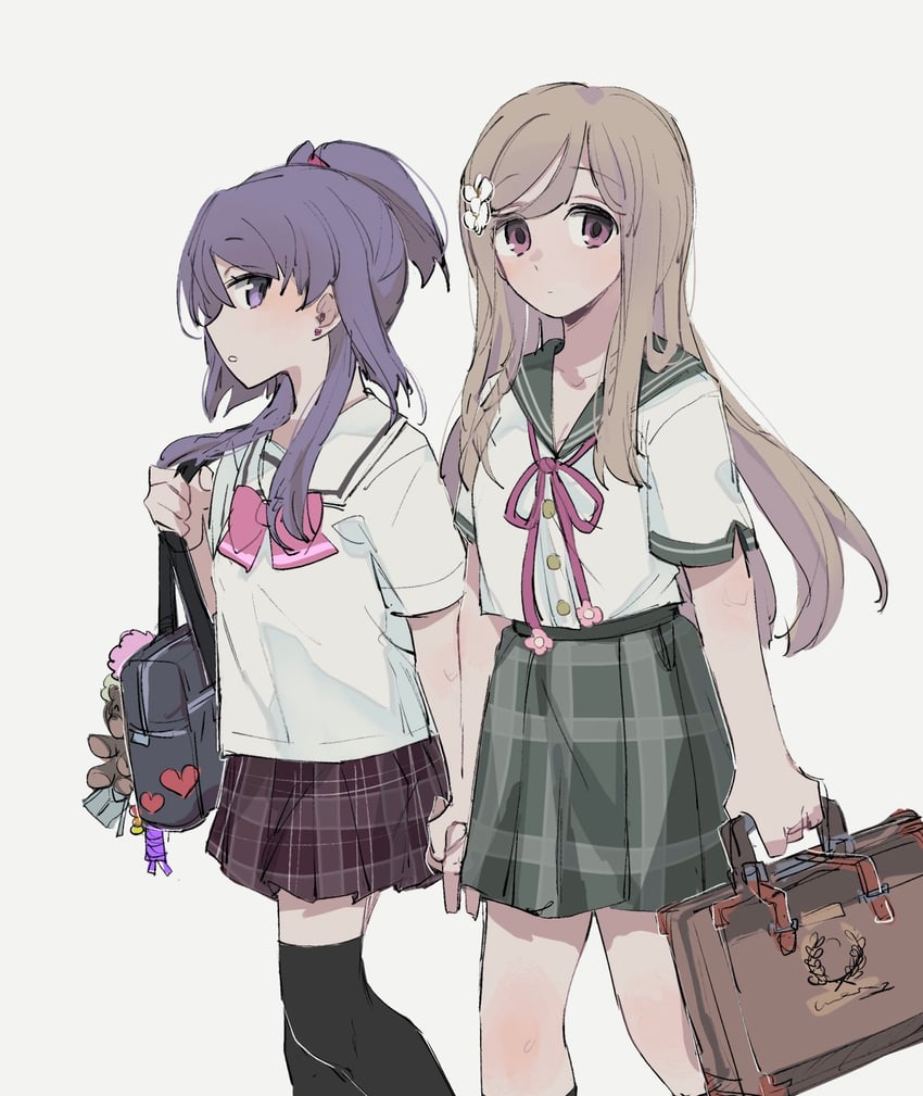 aika himena and kurusu alexandra (mahou shoujo madoka magica and 1 more) drawn by an_sin