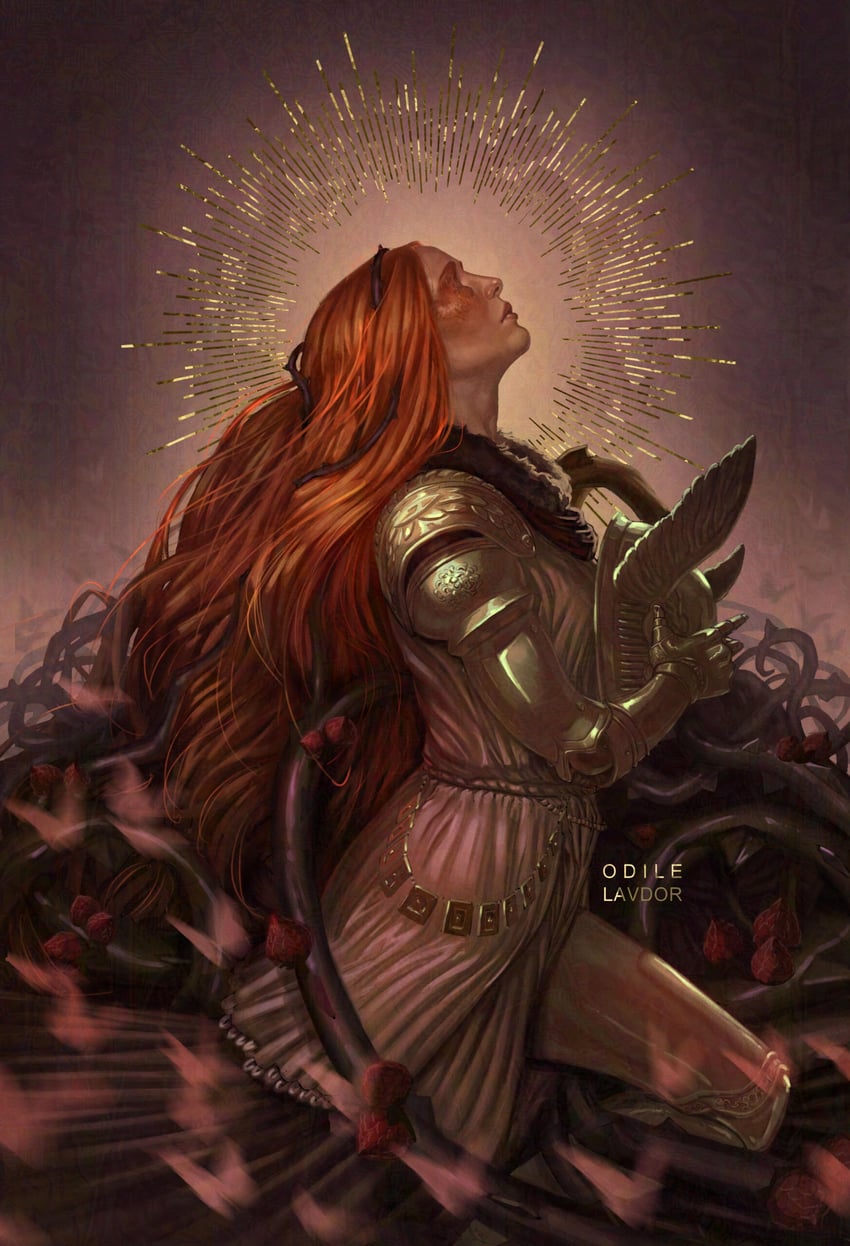 malenia blade of miquella (elden ring) drawn by odilelavdor