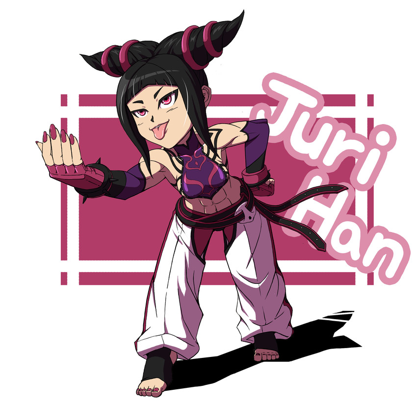 han juri (street fighter and 1 more) drawn by zhou_jun