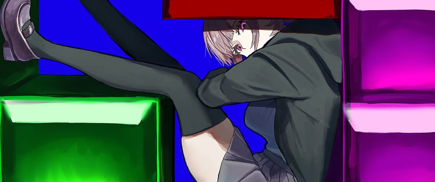 nanami chiaki (danganronpa and 2 more) drawn by otoshikazai