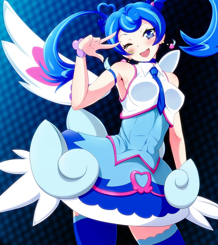 zaizen aoi and blue angel (yu-gi-oh! and 1 more) drawn by danpu