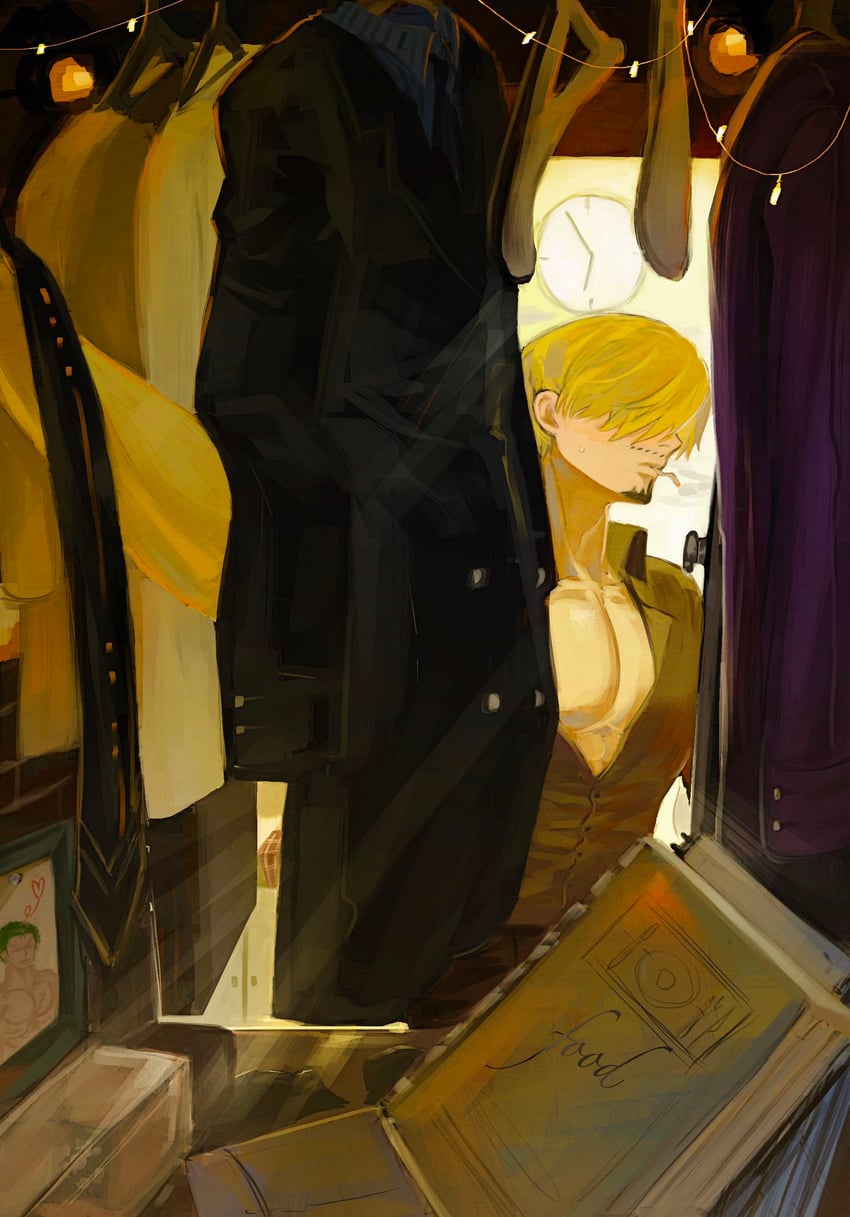 roronoa zoro and sanji (one piece) drawn by mrjieshisu