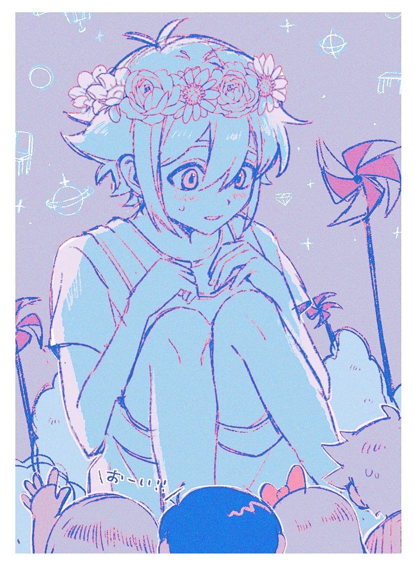 omori, basil, aubrey, kel, and hero (omori) drawn by wosinnk