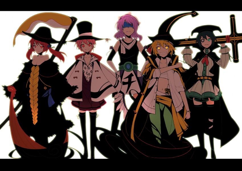 rumia, mystia lorelei, onozuka komachi, murasa minamitsu, letty whiterock, and 5 more (touhou and 1 more) drawn by ideolo