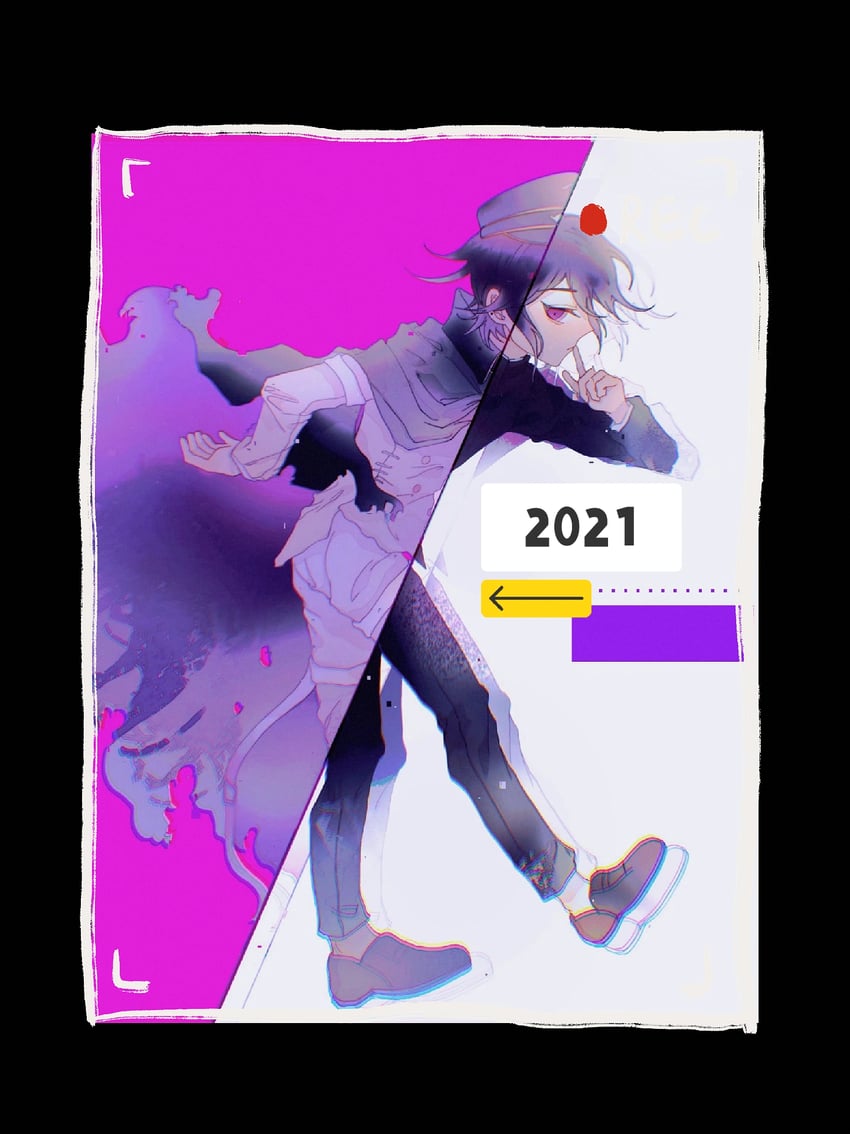 oma kokichi (danganronpa and 1 more) drawn by sanyue_bingbing