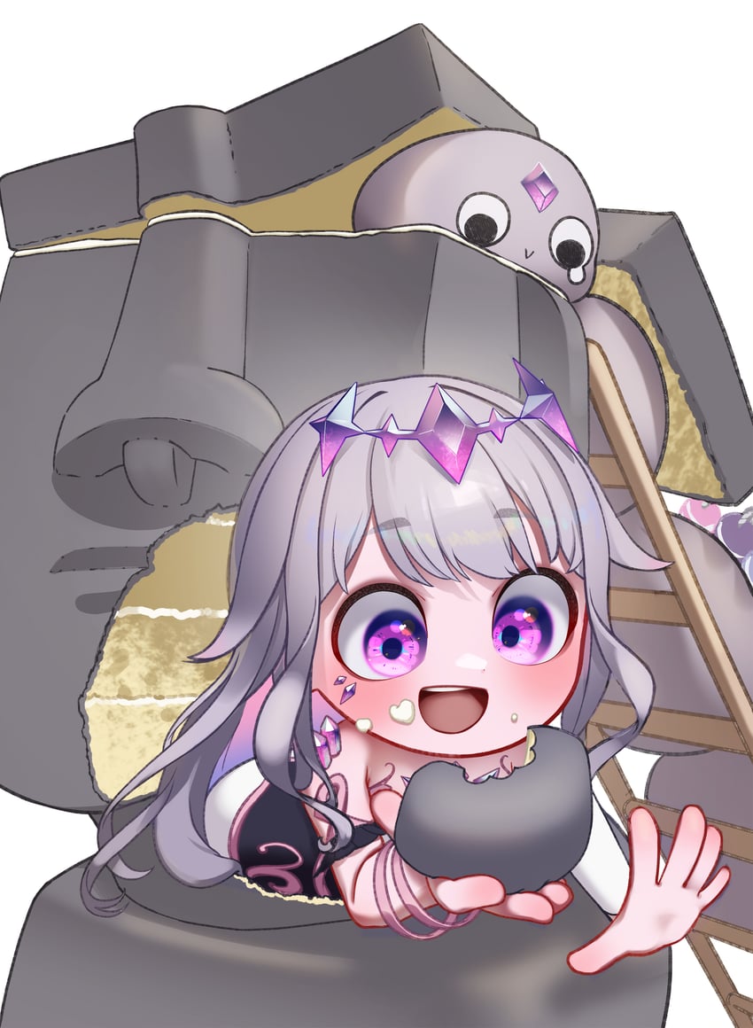 koseki bijou and pebble (hololive and 1 more) drawn by appleblossomtea