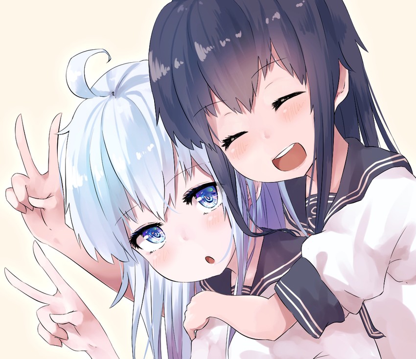 hibiki, akatsuki, and verniy (kantai collection) drawn by taisho_(gumiyuki)