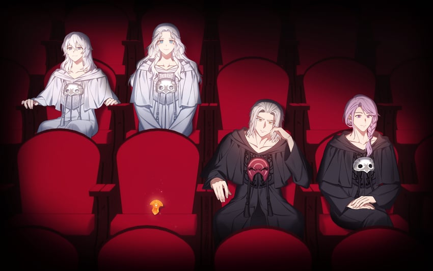 venat, emet-selch, hythlodaeus, and themis (final fantasy and 1 more) drawn by licoan_ff14