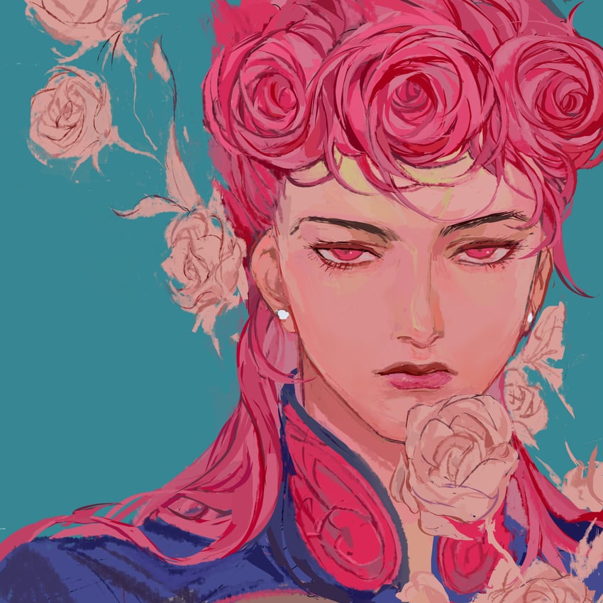 giorno giovanna (jojo no kimyou na bouken and 1 more) drawn by ashva
