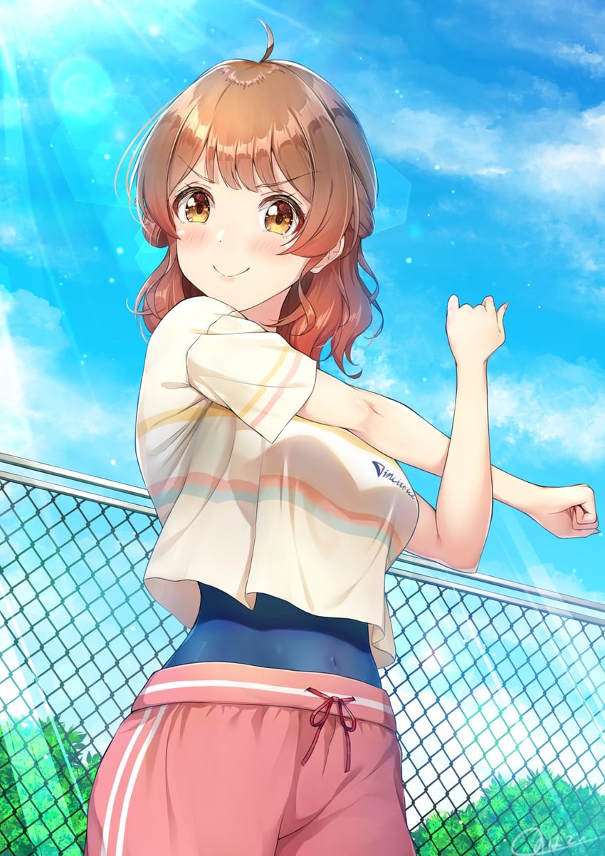 hanami ume (idolmaster and 1 more) drawn by novady