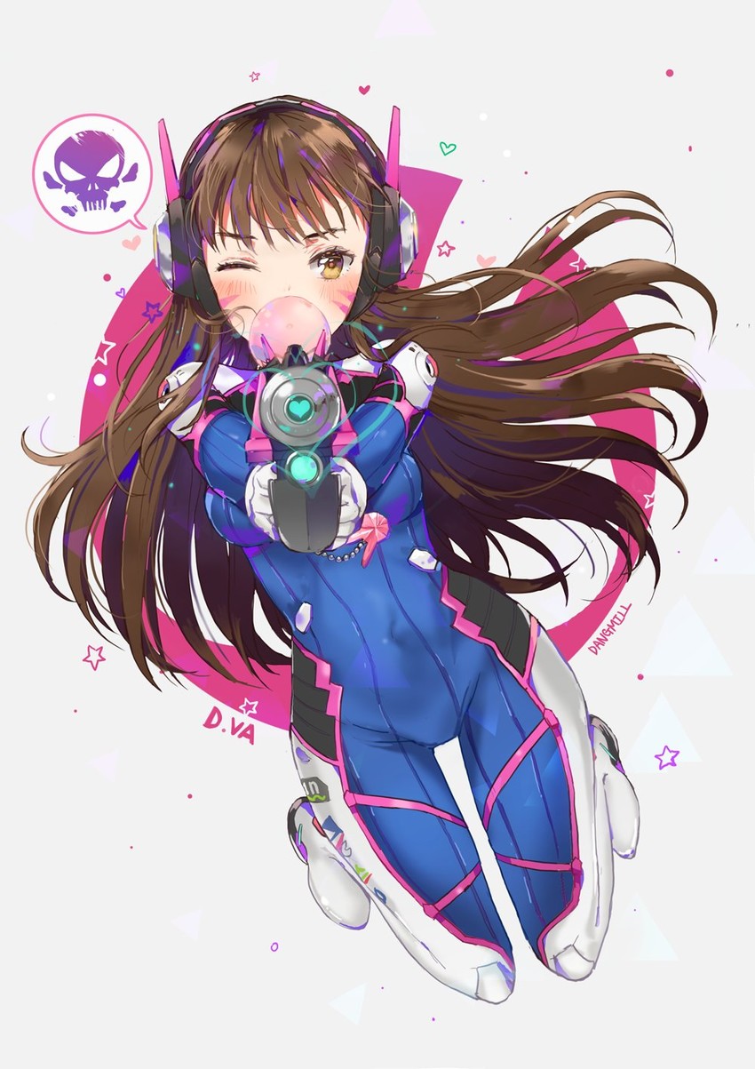 d.va (overwatch and 1 more) drawn by dangmill
