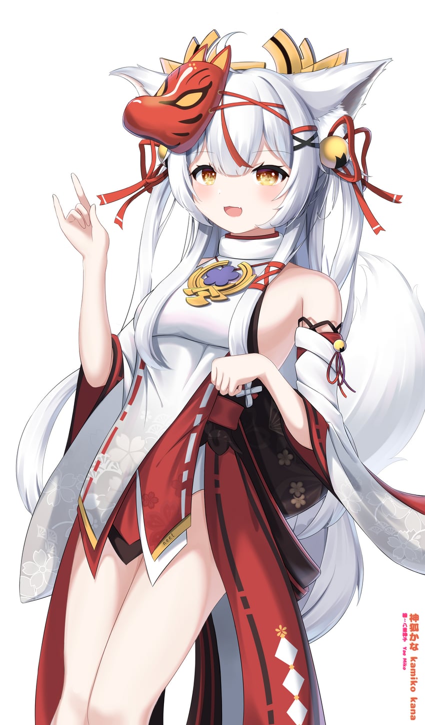 yae miko and kamiko kana (genshin impact and 1 more) drawn by kagura_lilia