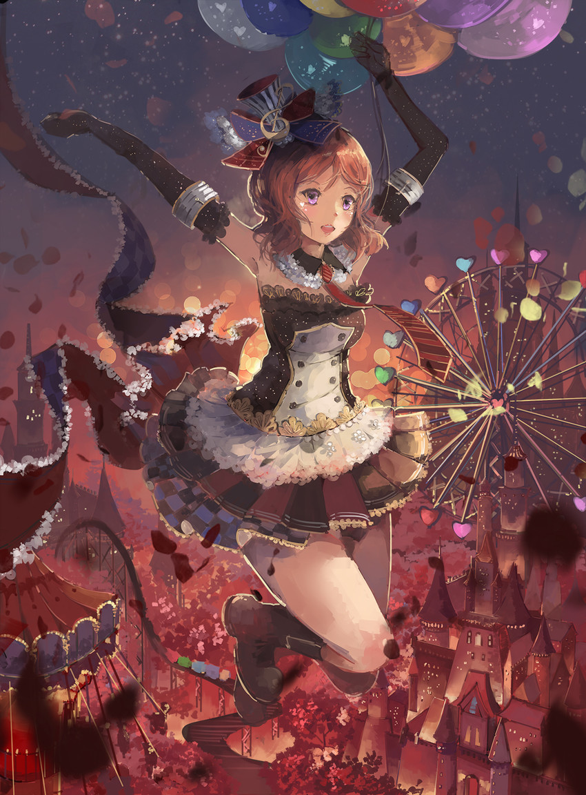 nishikino maki (love live! and 2 more) drawn by qianqian