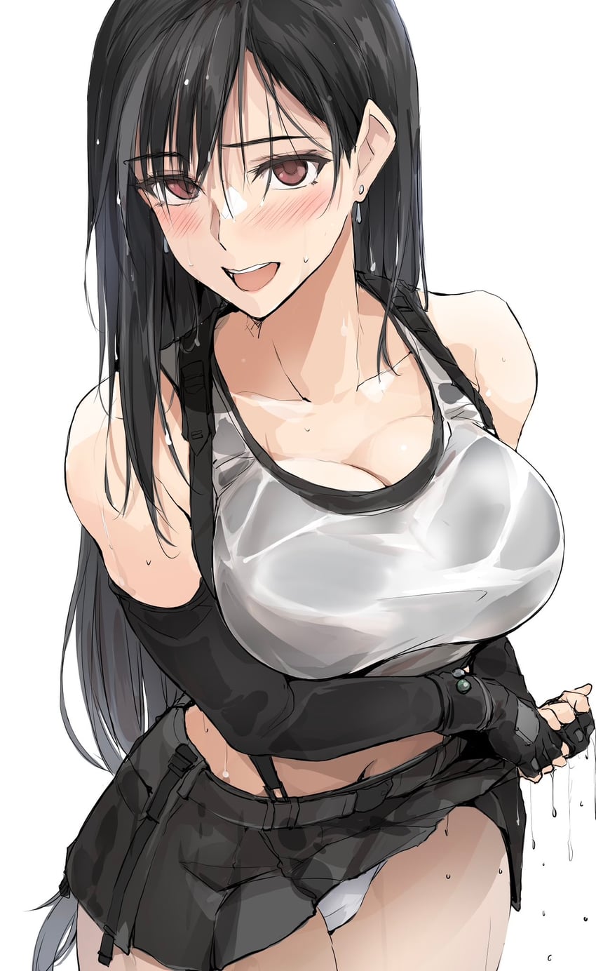 tifa lockhart (final fantasy and 2 more) drawn by zekkyon