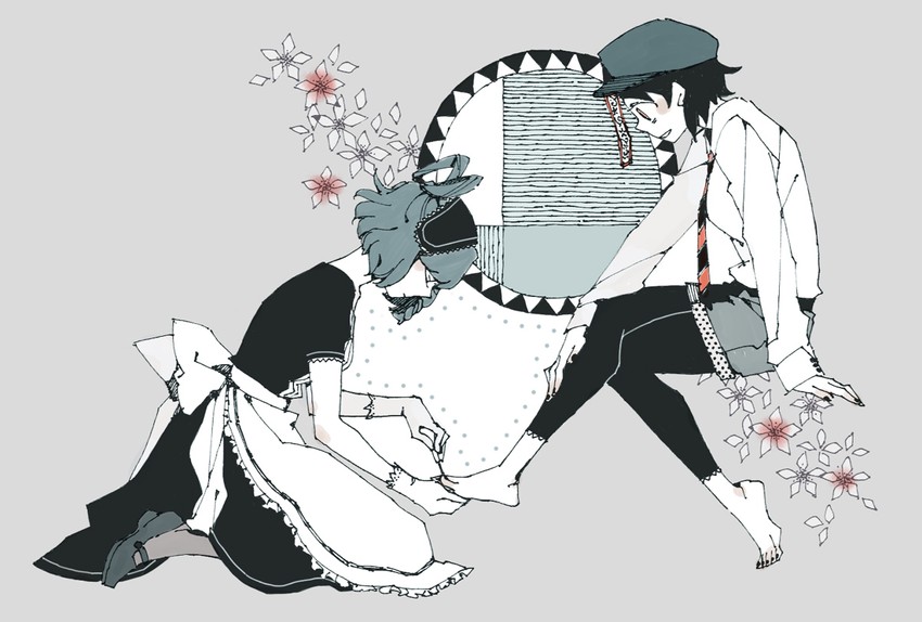 kaku seiga and miyako yoshika (touhou) drawn by asahi_(uwa)