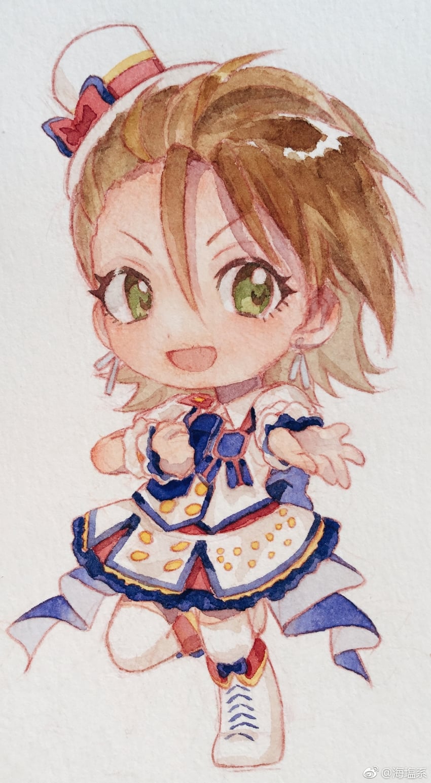 kimura natsuki (idolmaster and 1 more) drawn by rerain