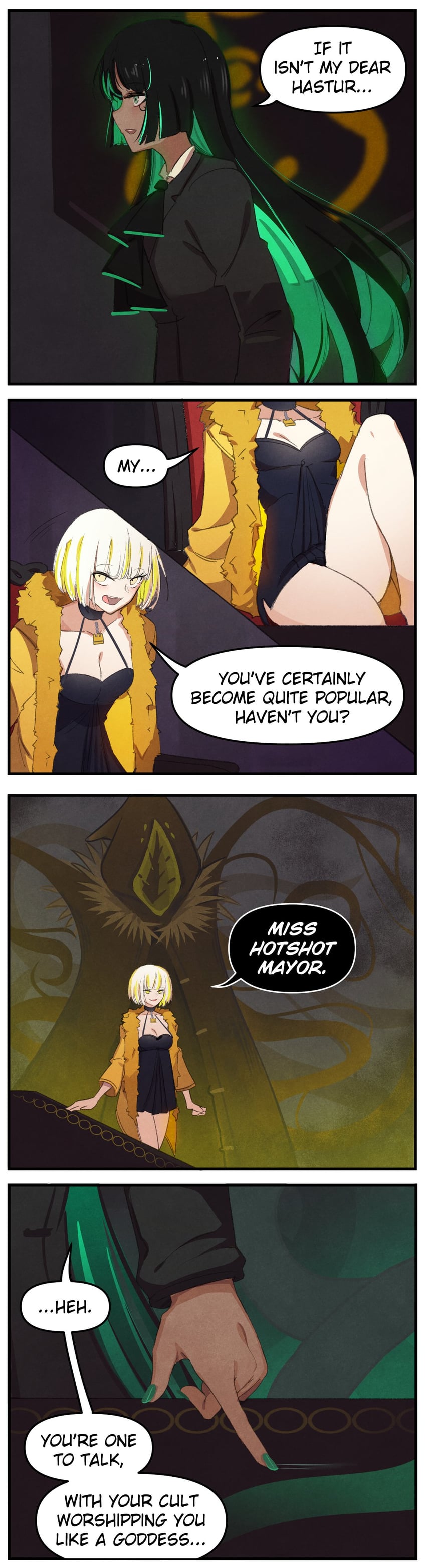 nyarlathotep and hastur (original and 1 more) drawn by at2. and merryweather