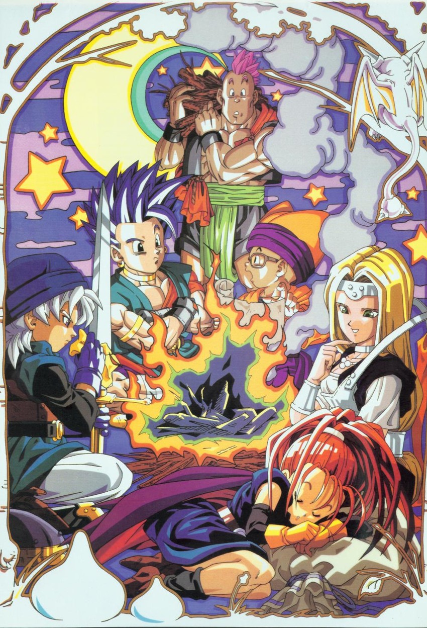 barbara, mireyu, hero, terry, hassan, and 1 more (dragon quest and 1 more) drawn by nakatsuru_katsuyoshi