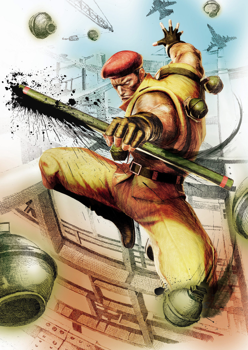 rolento (street fighter and 2 more) drawn by ikeno_daigo