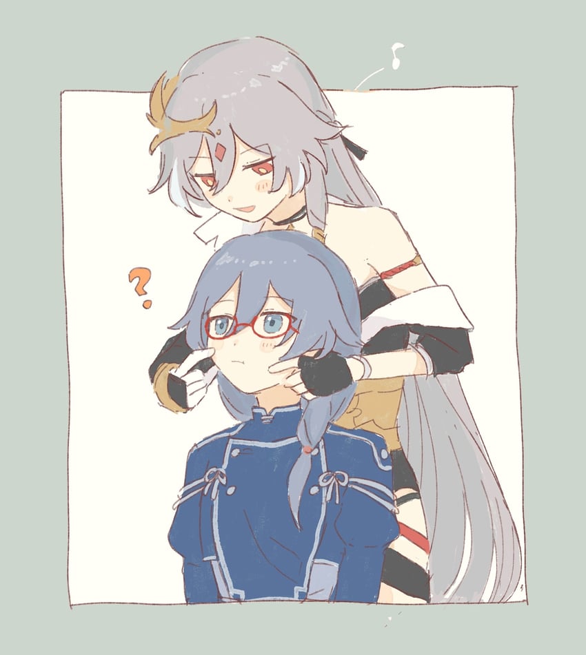 fu hua and herrscher of sentience (honkai and 1 more) drawn by tya_tya_3rd
