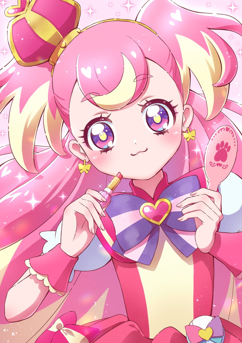 inukai komugi and cure wonderful (precure and 1 more) drawn by mochihiyo