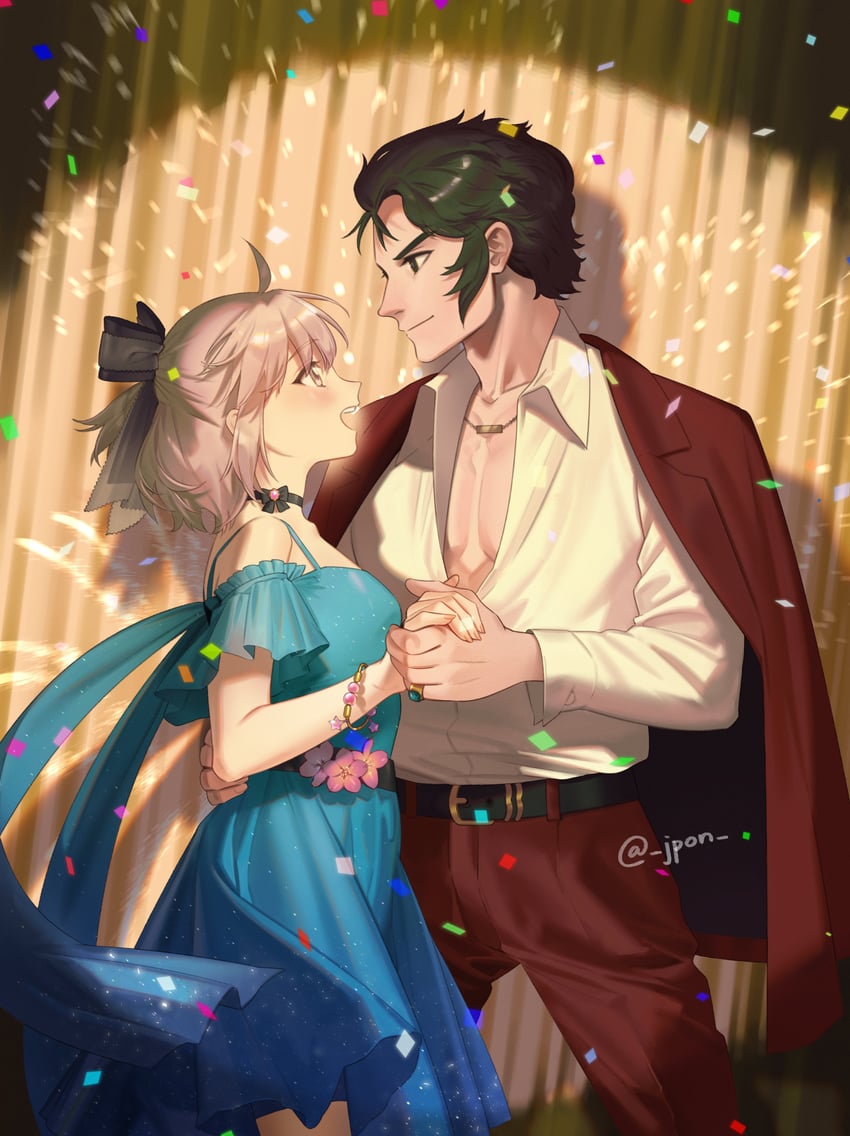 okita souji and hijikata toshizou (fate and 1 more) drawn by joodaru