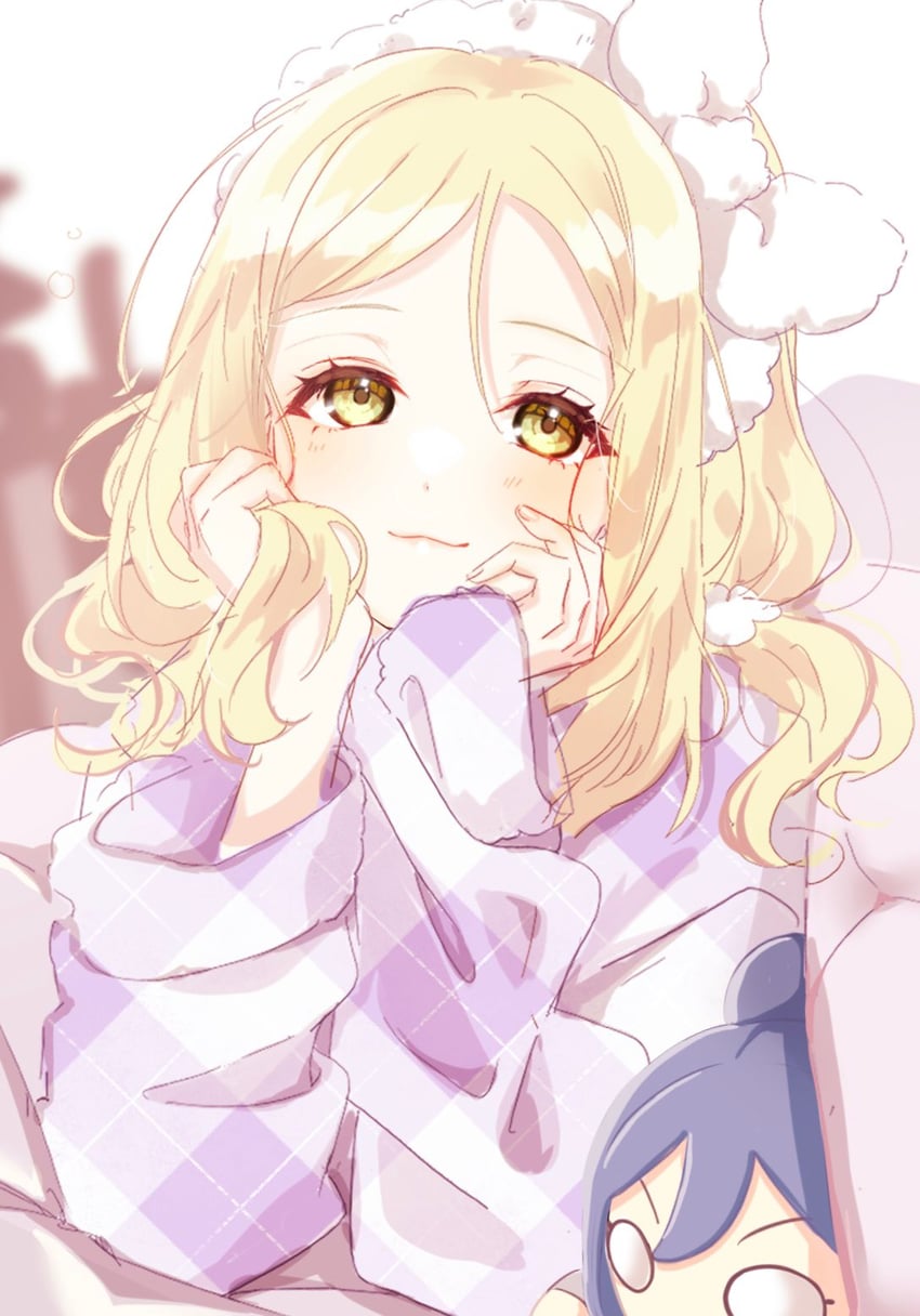 matsuura kanan and ohara mari (love live! and 1 more) drawn by nakaya_rei