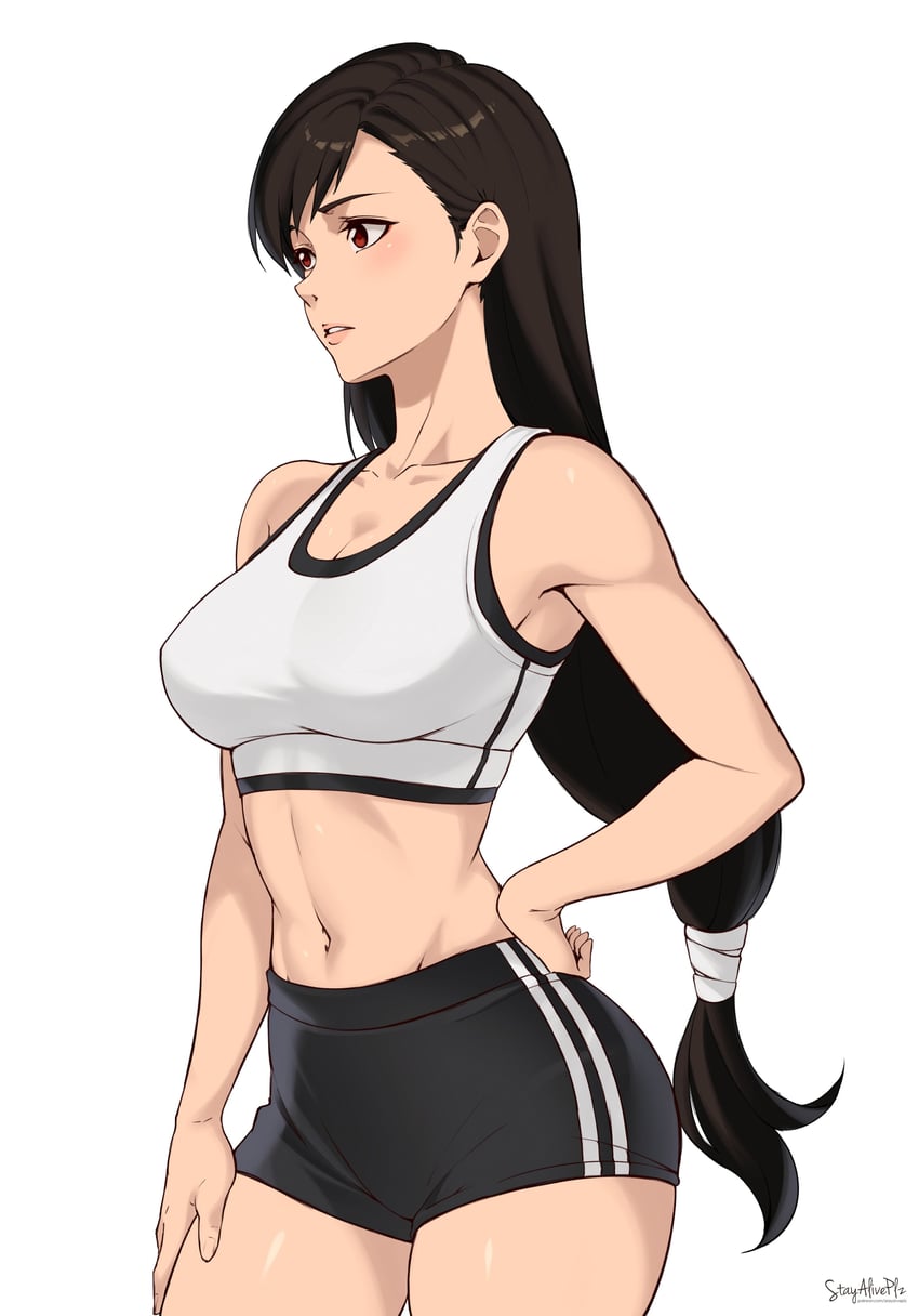 tifa lockhart (final fantasy and 2 more) drawn by stayaliveplz