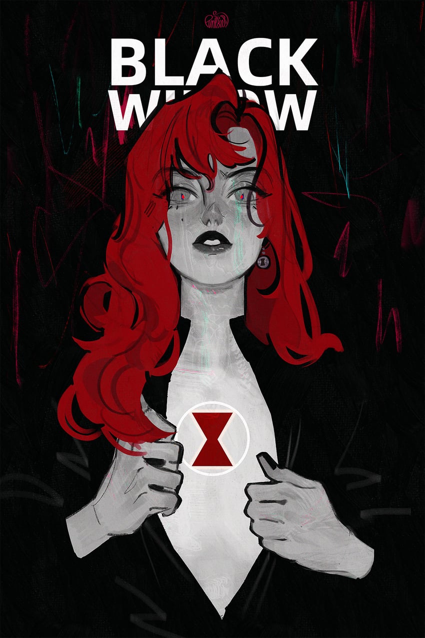 black widow and natasha romanoff (marvel and 1 more) drawn by cyberpumpkinpie