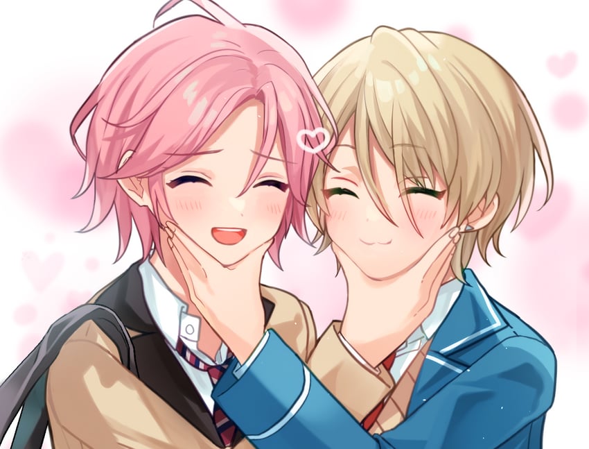 shiratori aira and oukawa kohaku (ensemble stars!) drawn by shisokonbu