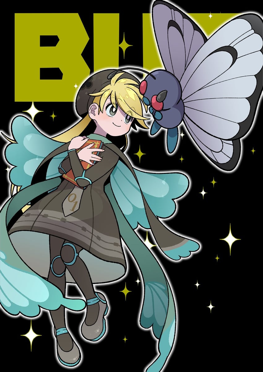 hatsune miku, yellow, butterfree, and bug miku (pokemon and 3 more) drawn by pon_(soy_yassa_p)