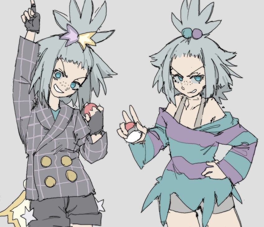 roxie (pokemon and 2 more) drawn by pantsu-ripper