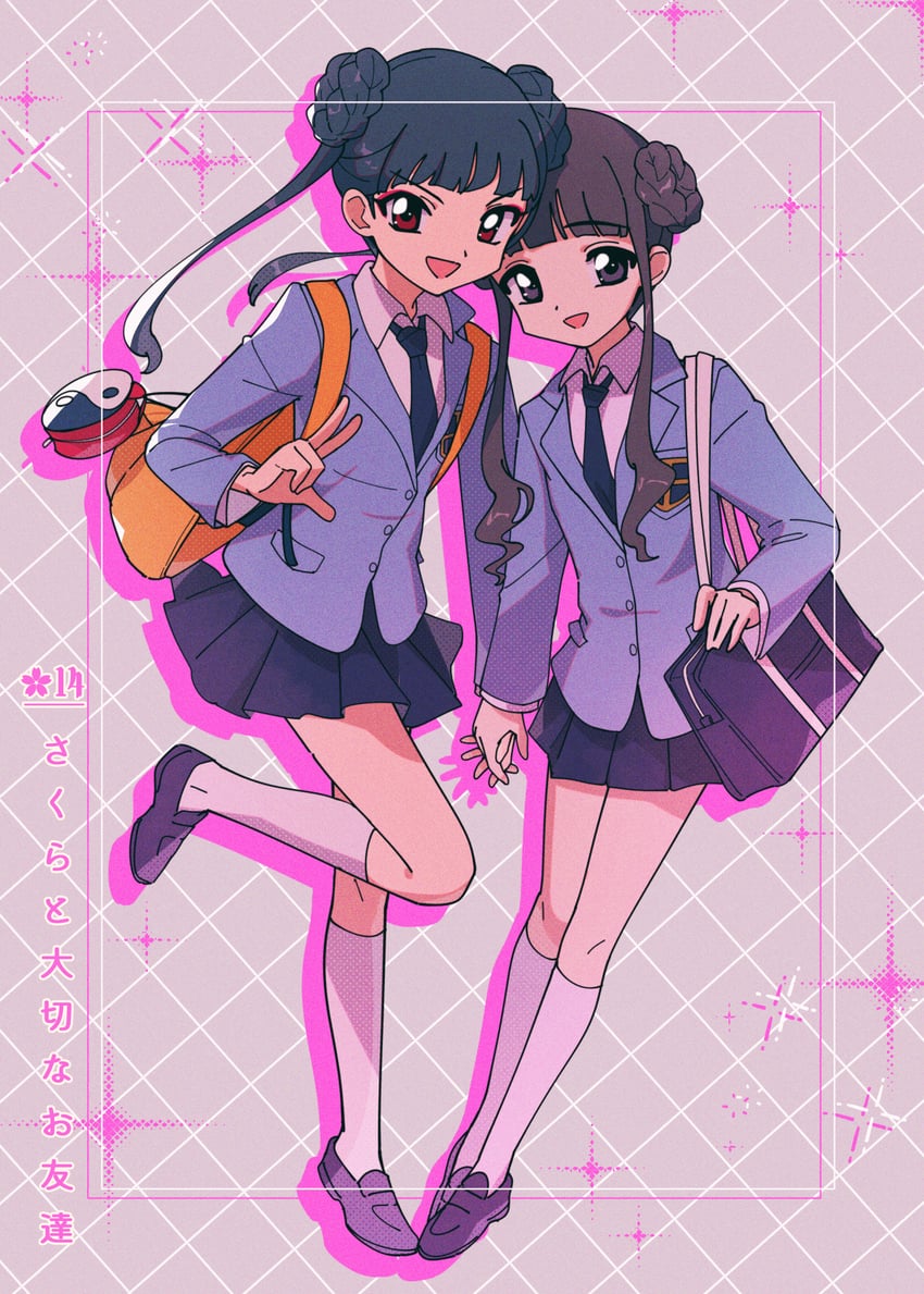daidouji tomoyo and li meiling (cardcaptor sakura) drawn by nzeneee