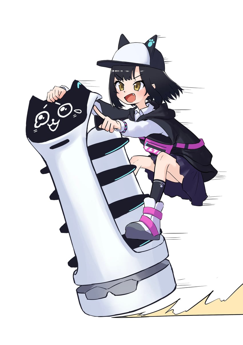 kurogane tama and bellabot (denonbu and 1 more) drawn by m_xay