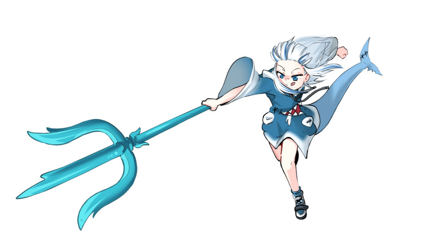 gawr gura (hololive and 1 more) drawn by dudul