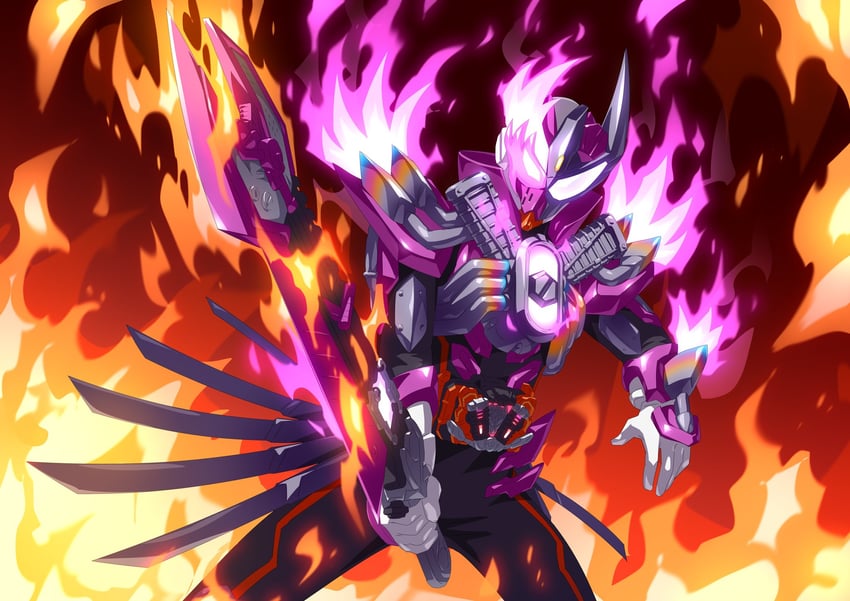 kamen rider valvarad (kamen rider and 1 more) drawn by otokamu