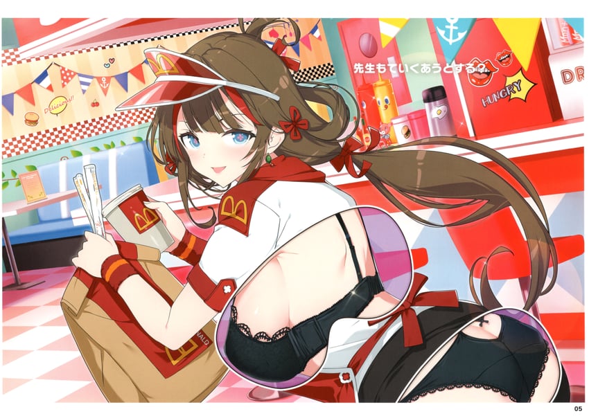 toki (senran kagura and 1 more) drawn by yaegashi_nan