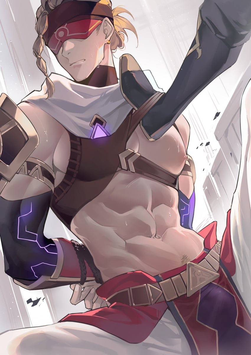 aether and eremite daythunder (genshin impact) drawn by pos_po
