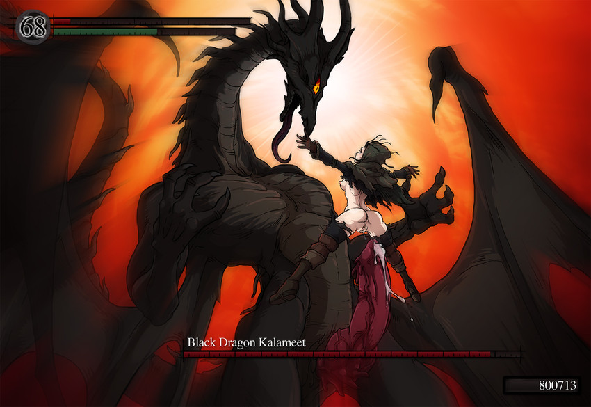 black dragon kalameet (dark souls and 1 more) drawn by sparrow_(jj2oxx)
