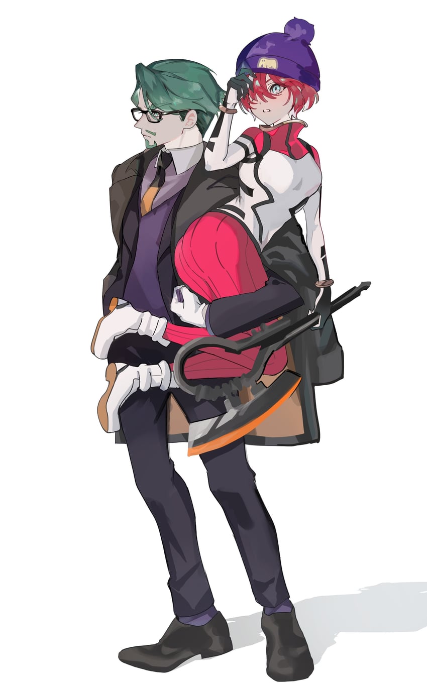 amate yuzuriha and challia bull (gundam and 1 more) drawn by a_udonkue