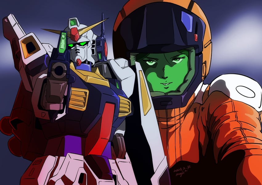 gundam mk ii and emma sheen (gundam and 1 more) drawn by pgmajimaji