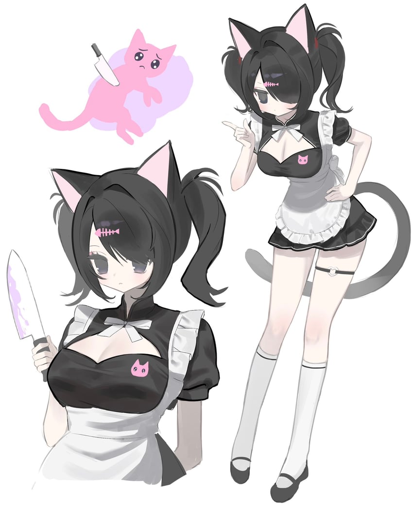 ame-chan and pien cat (needy girl overdose) drawn by syuni_(iwakura_666)
