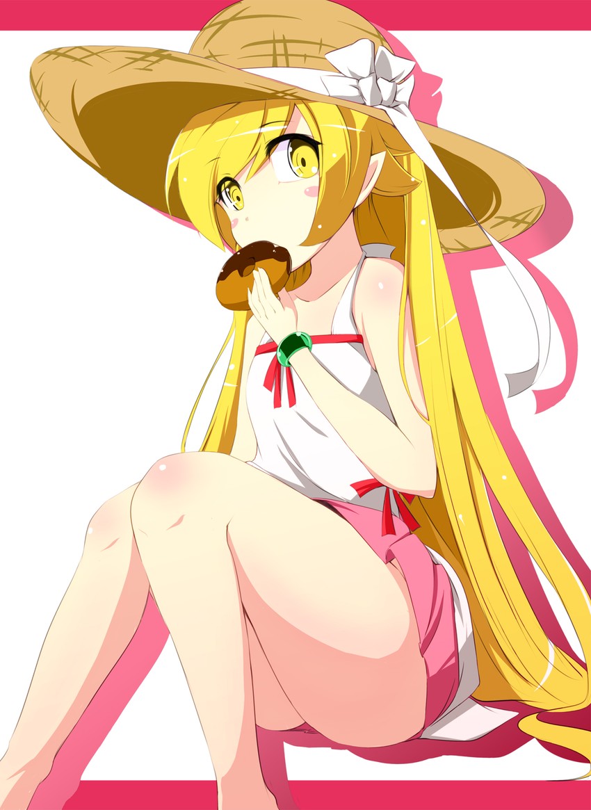 oshino shinobu (monogatari and 1 more) drawn by kichihachi