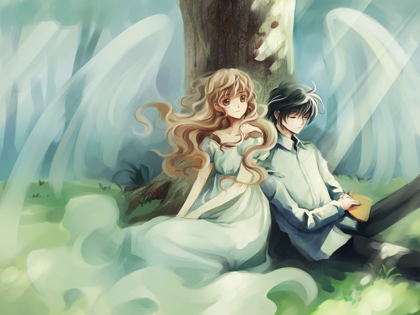 shirou kamui and monou kotori (x) drawn by feng_you