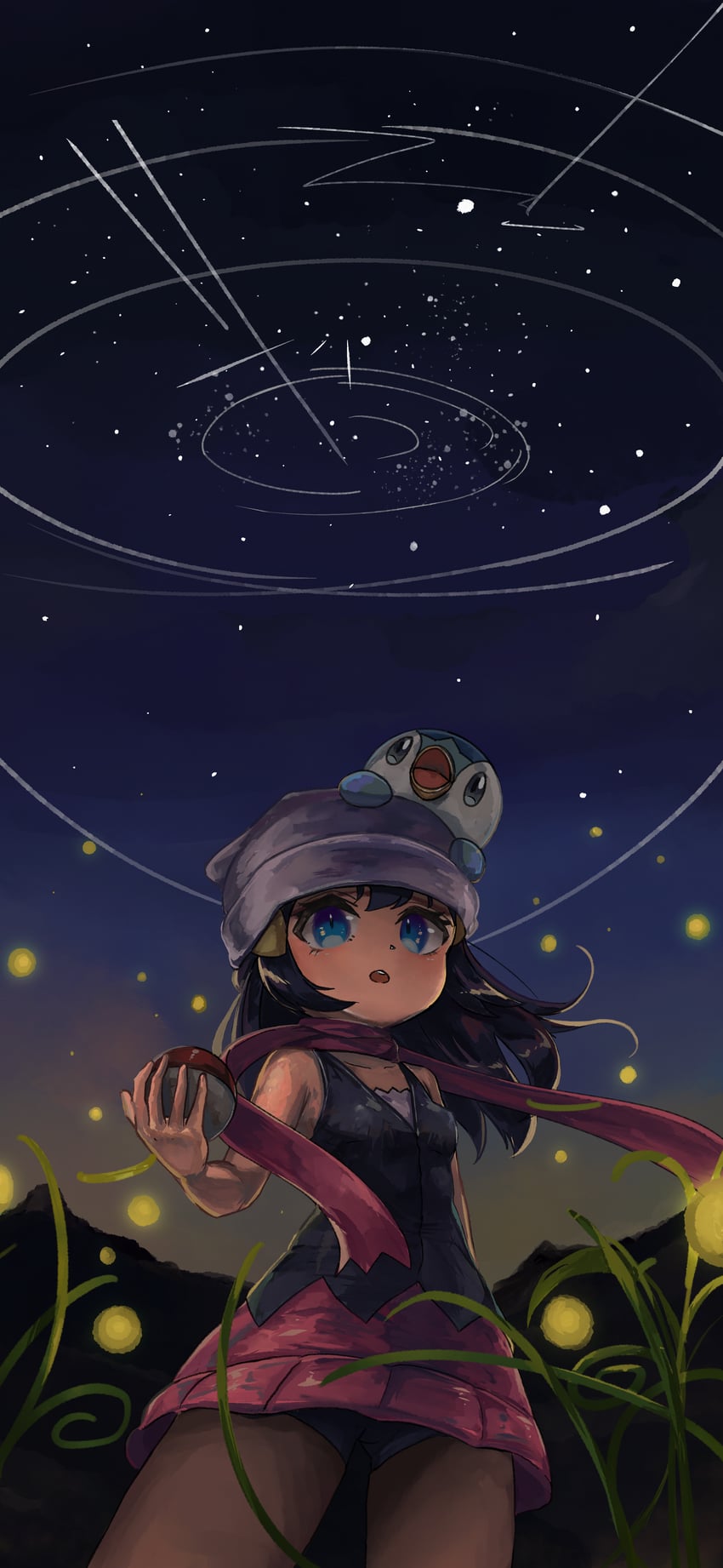 dawn and piplup (pokemon and 1 more) drawn by rtb_(jbsb8423)