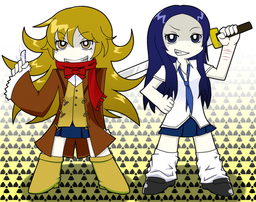 ozu kanon and ozu shion (panty & stocking with garterbelt and 1 more) drawn by yoshikun